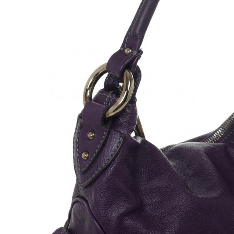 Pre Owned Marc Jacobs Purple Leather Large Multi-pocket Bag