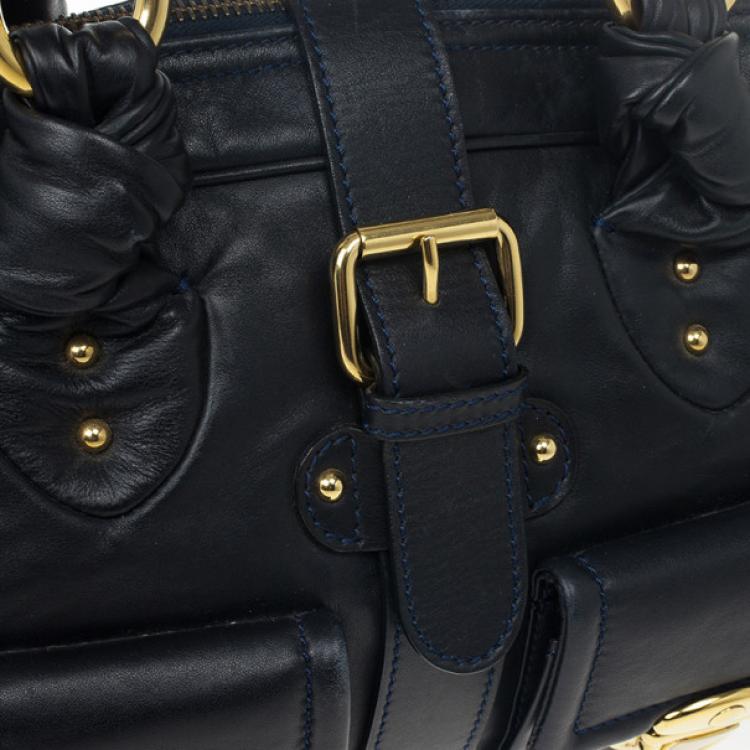 Pre Owned Marc Jacobs Navy Venetia Satchel Bag