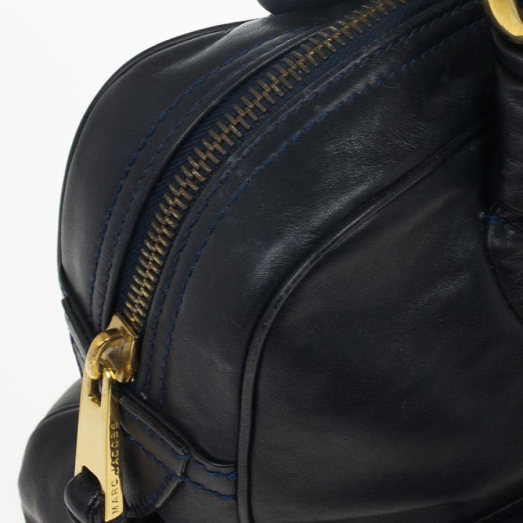 Pre Owned Marc Jacobs Navy Venetia Satchel Bag