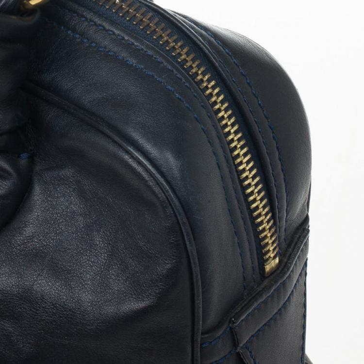 Pre Owned Marc Jacobs Navy Venetia Satchel Bag