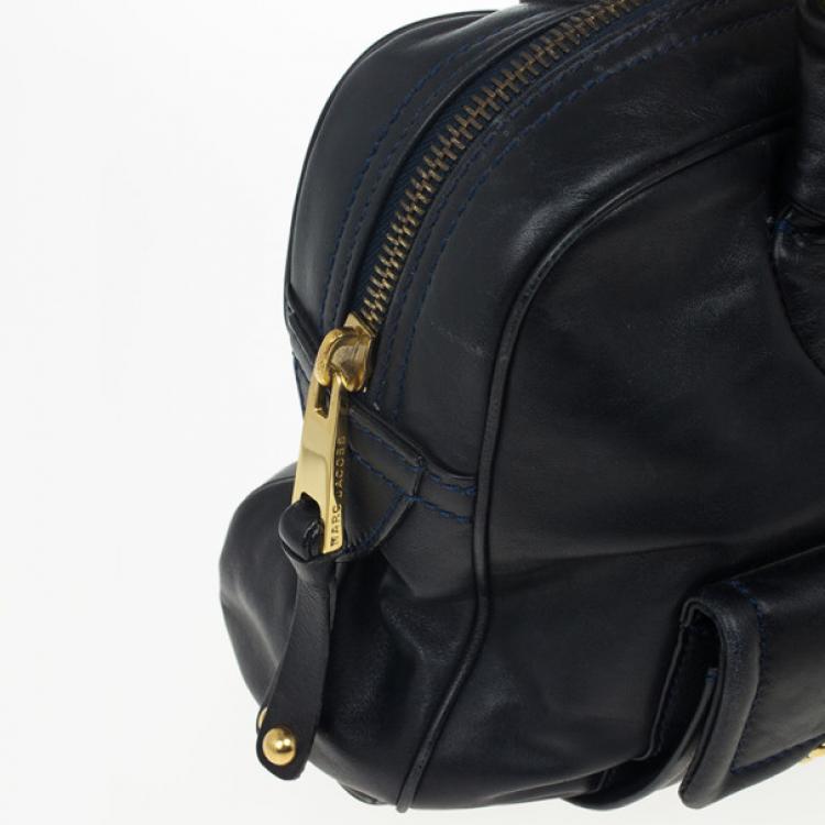 Pre Owned Marc Jacobs Navy Venetia Satchel Bag