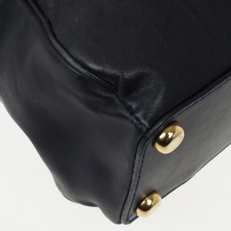 Pre Owned Marc Jacobs Navy Venetia Satchel Bag