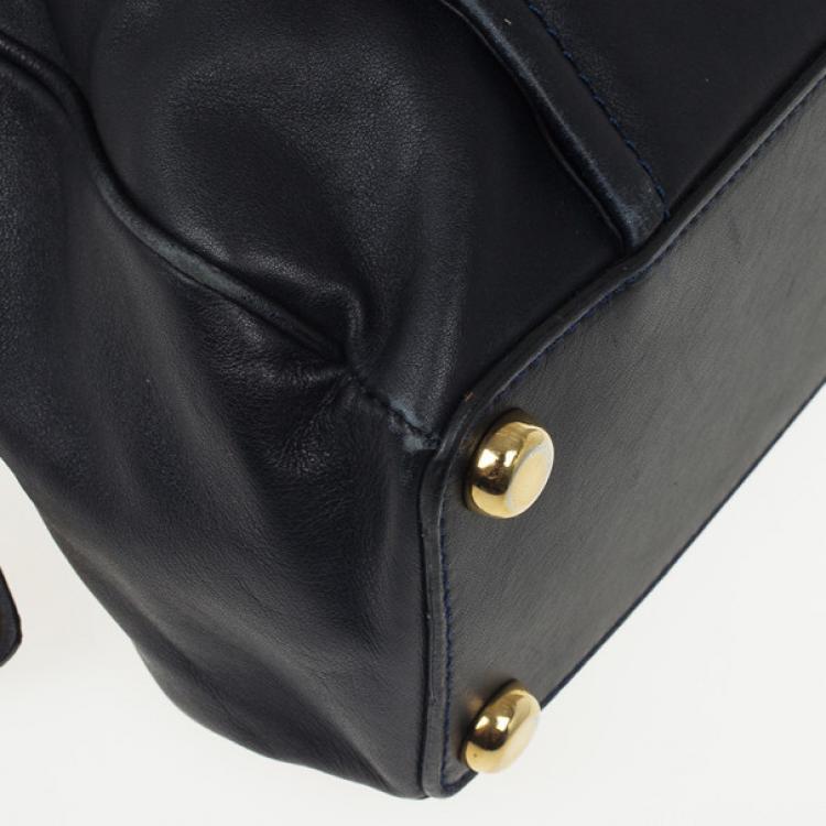 Pre Owned Marc Jacobs Navy Venetia Satchel Bag