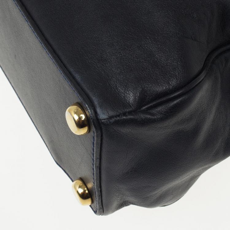 Pre Owned Marc Jacobs Navy Venetia Satchel Bag