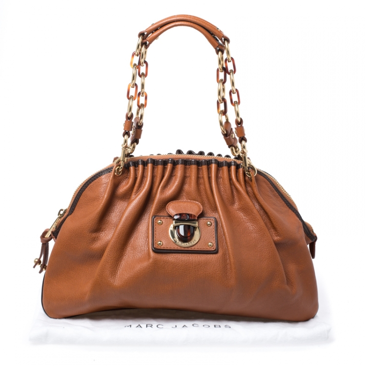 Pre Owned Marc Jacobs Tan Leather Capra Satchel