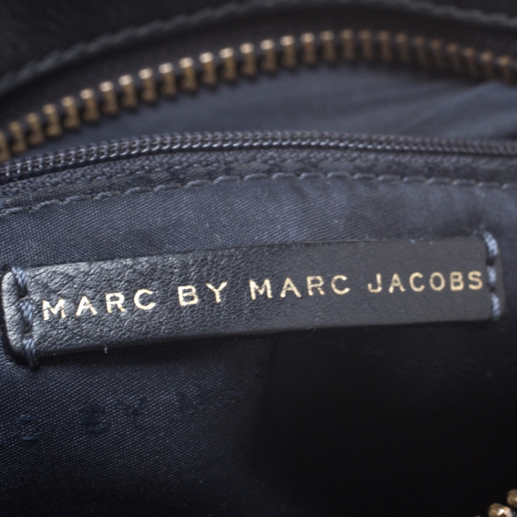 Pre Owned Mark Jacobs Black Leather Crossbody Bag