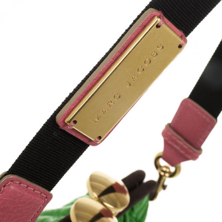 Pre Owned Marc Jacobs Bright Green Quilted Little Stam Bag