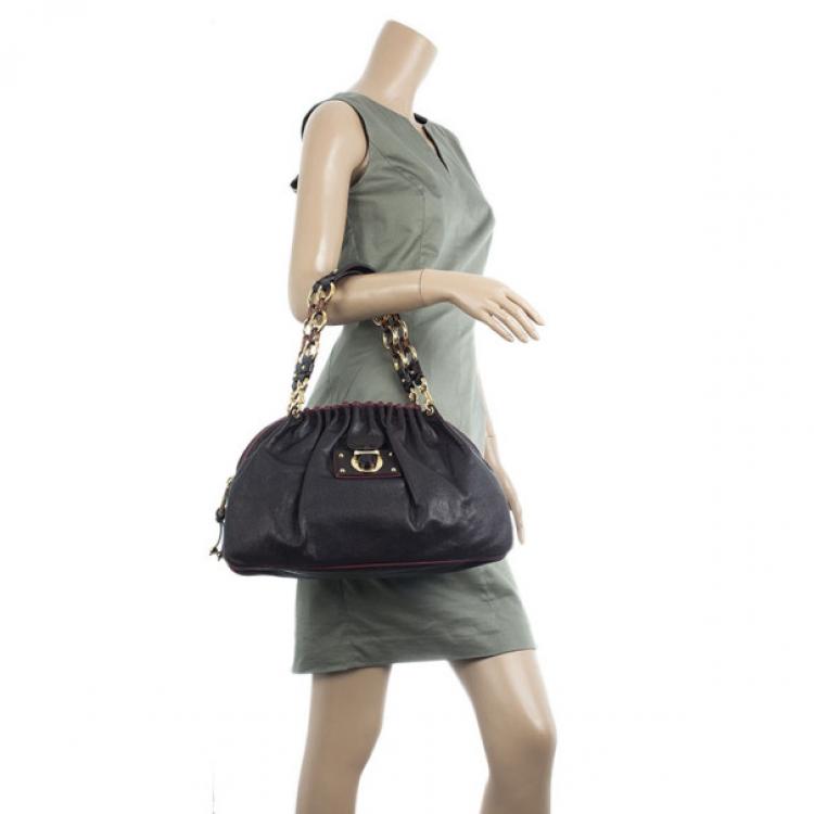 Pre Owned Marc Jacobs Black Leather Lou Bag