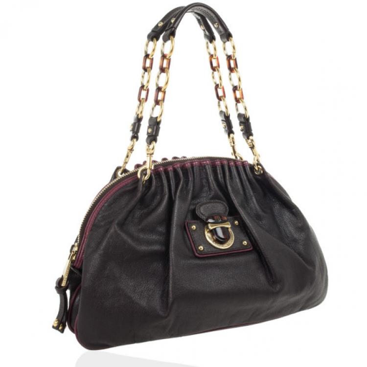 Pre Owned Marc Jacobs Black Leather Lou Bag