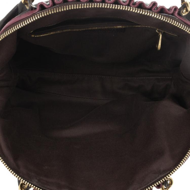 Pre Owned Marc Jacobs Black Leather Lou Bag