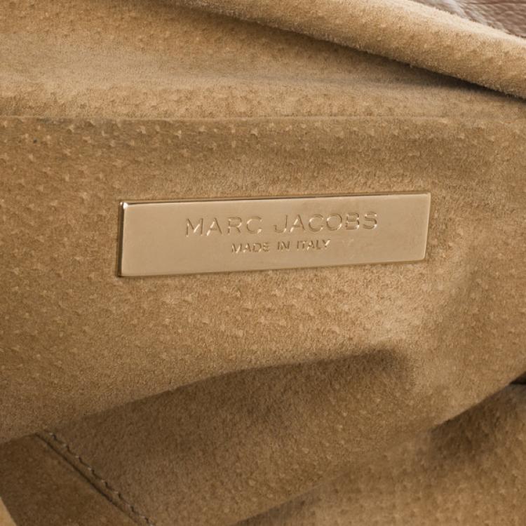 Pre Owned Marc Jacobs Brown Leather Amy With Zippers Hobo