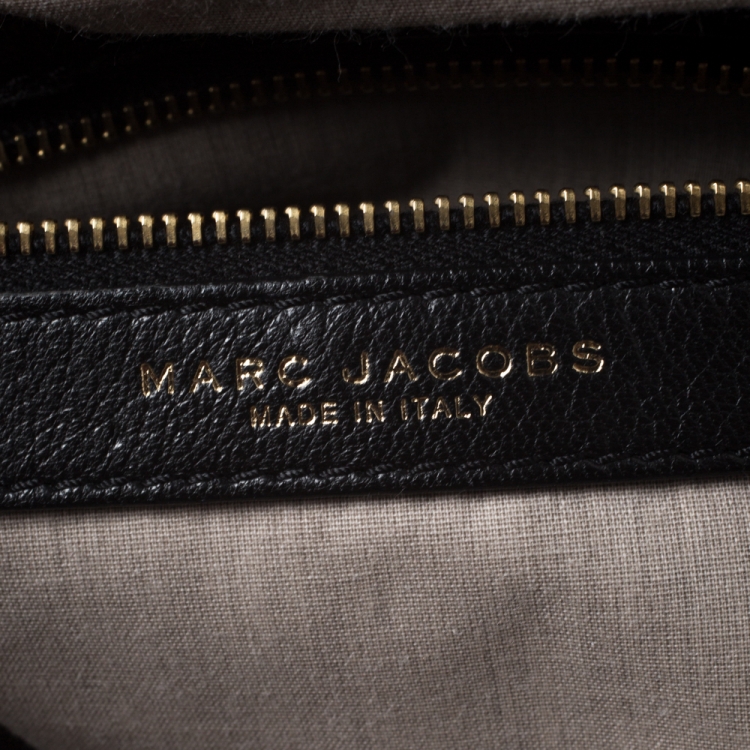 Pre Owned Marc Jacobs Black Quilted Leather Oversized Stam Bag