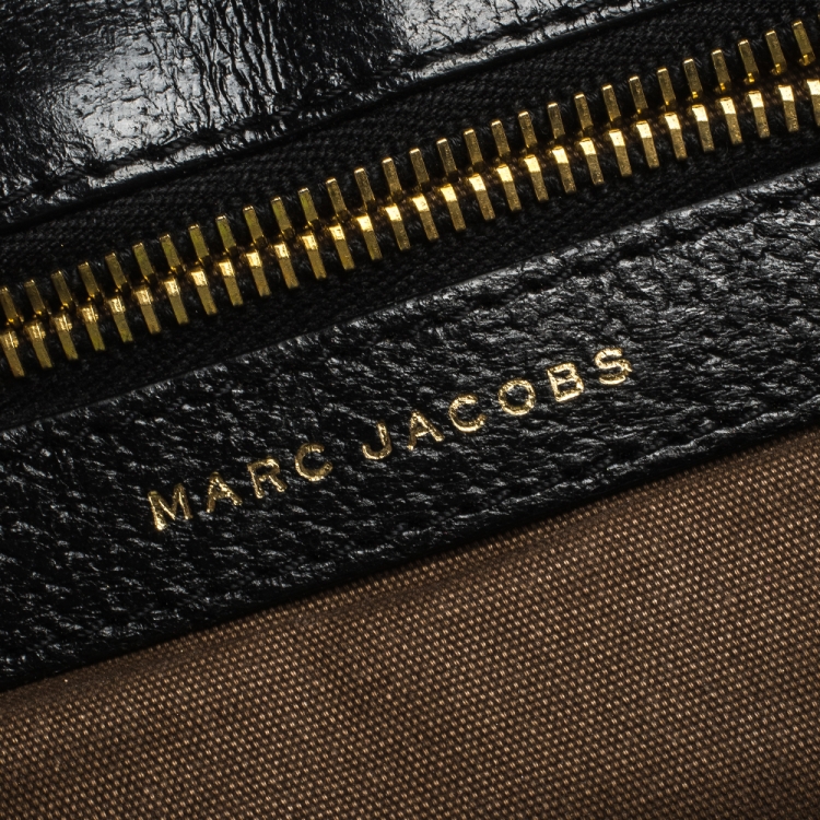 مملوكة مسبقًا Marc Jacobs Black Canvas and Leather Turnlock Shoulder Bag