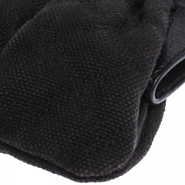 مملوكة مسبقًا Marc Jacobs Black Canvas and Leather Turnlock Shoulder Bag