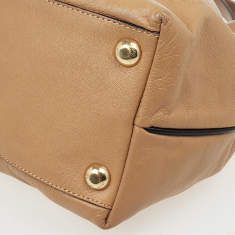 Pre Owned Marc Jacobs Tan Leather Irina Large Tote