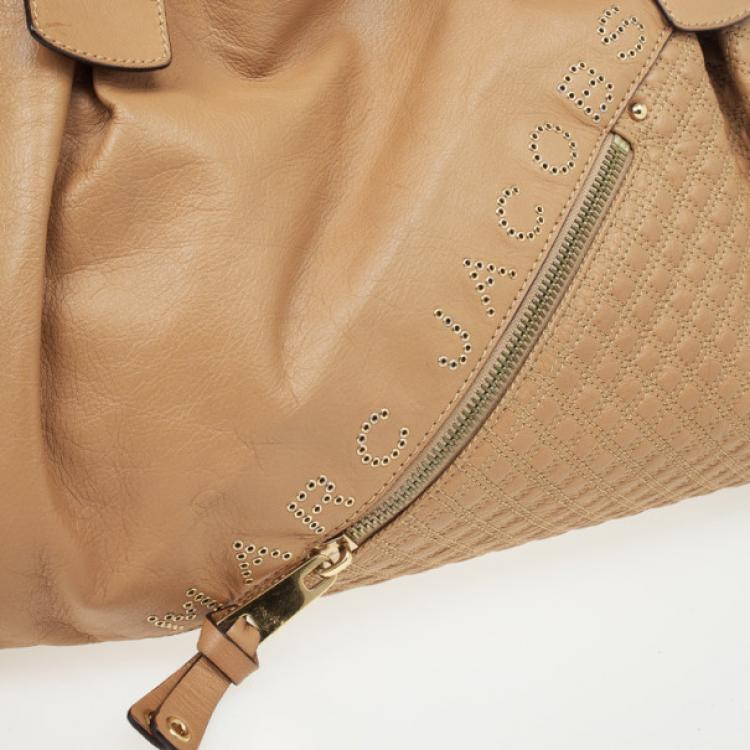 Pre Owned Marc Jacobs Tan Leather Irina Large Tote