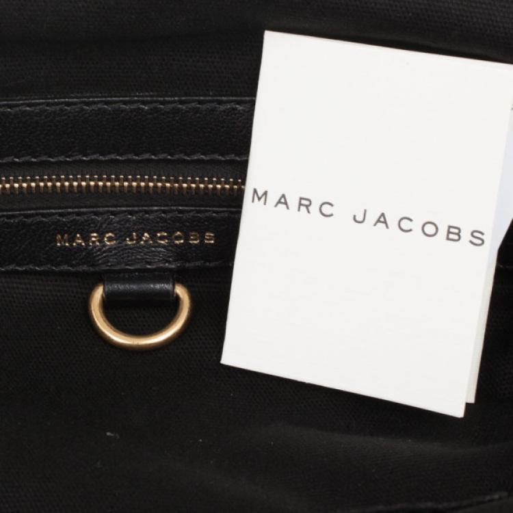 Pre Owned Marc Jacobs Black Quilted Leather Stam Satchel