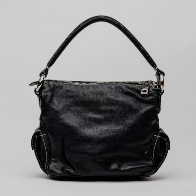 مملوكة مسبقًا Marc Jacobs Black Leather Multipocket Hobo