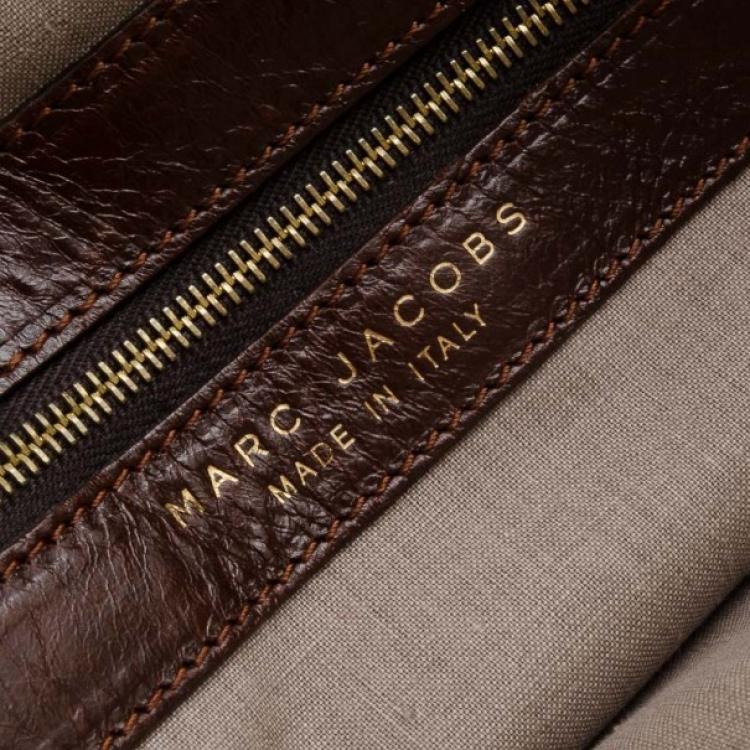 Pre Owned Marc Jacobs Brown Quilted Satchel