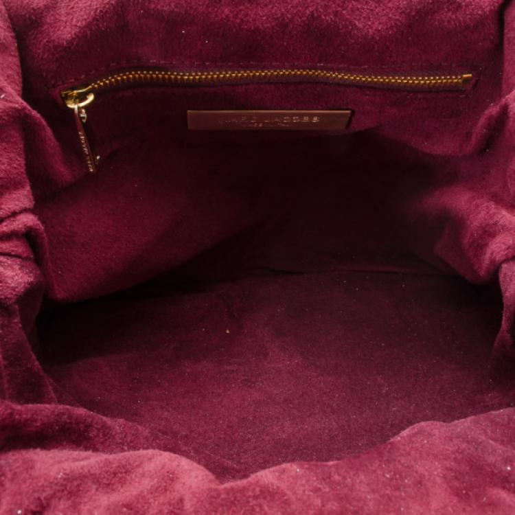 Pre Owned Marc Jacobs Metallic Pale Gold Little Stam