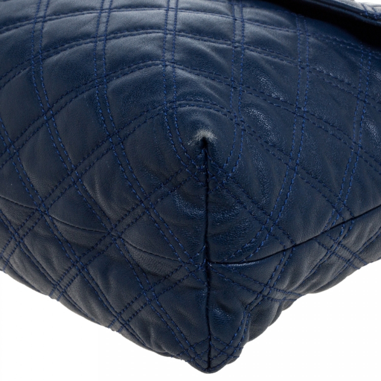 Pre Owned Marc Jacobs Blue Quilted Leather Day to Night Single Shoulder Bag