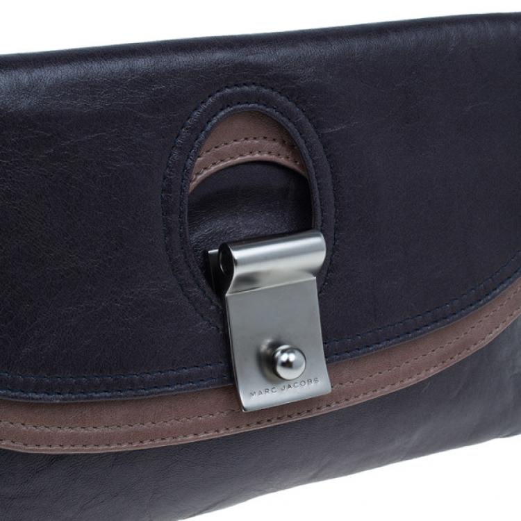 Pre Owned Marc Jacobs Dark Purple Daydream Eugenie Honeydew Clutch