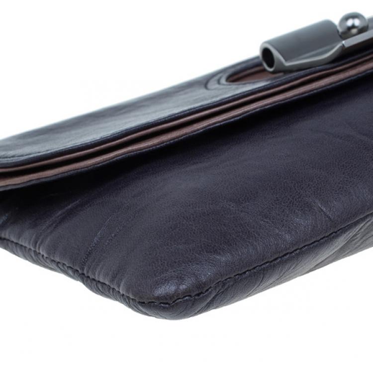 Pre Owned Marc Jacobs Dark Purple Daydream Eugenie Honeydew Clutch