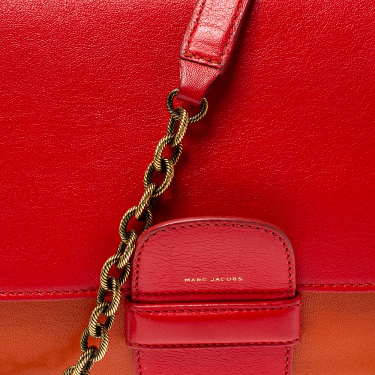 Pre Owned Marc Jacobs Tri Color Leather Brighton Shoulder Bag