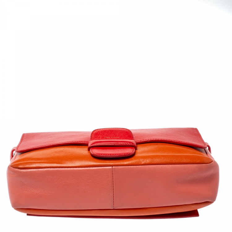 Pre Owned Marc Jacobs Tri Color Leather Brighton Shoulder Bag