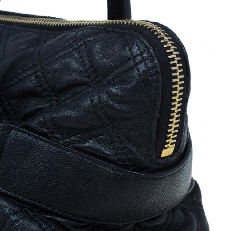 Pre Owned Marc Jacobs Black Quilted Leather Bruna Tote