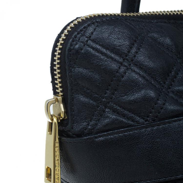 Pre Owned Marc Jacobs Black Quilted Leather Bruna Tote