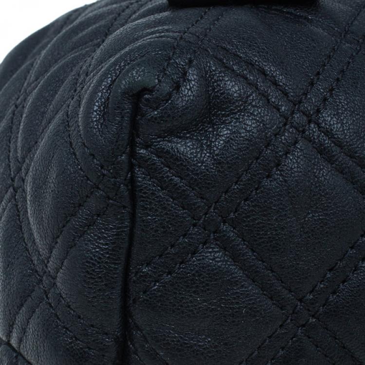 Pre Owned Marc Jacobs Black Quilted Leather Bruna Tote