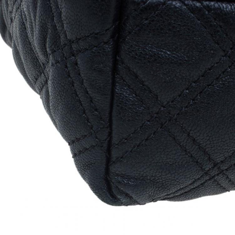 Pre Owned Marc Jacobs Black Quilted Leather Bruna Tote