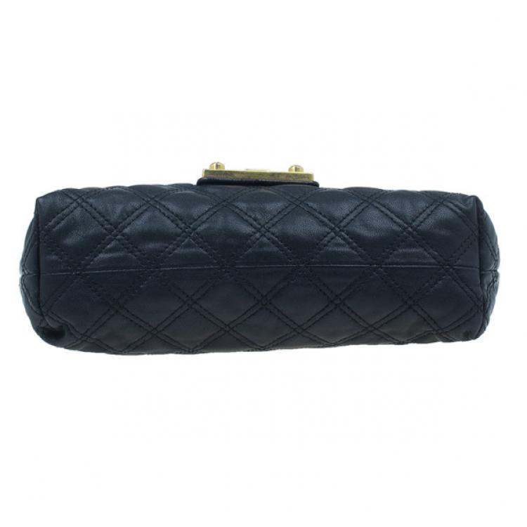 Pre Owned Marc Jacobs Black Leather Baroque Shoulder Bag