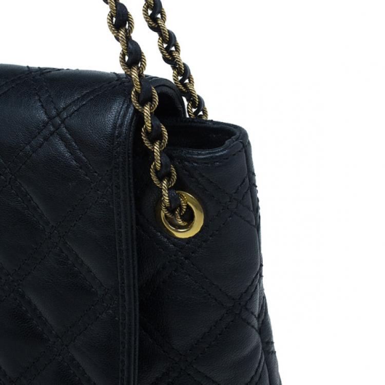 Pre Owned Marc Jacobs Black Leather Baroque Shoulder Bag
