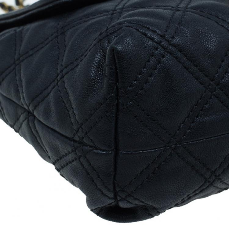 Pre Owned Marc Jacobs Black Leather Baroque Shoulder Bag