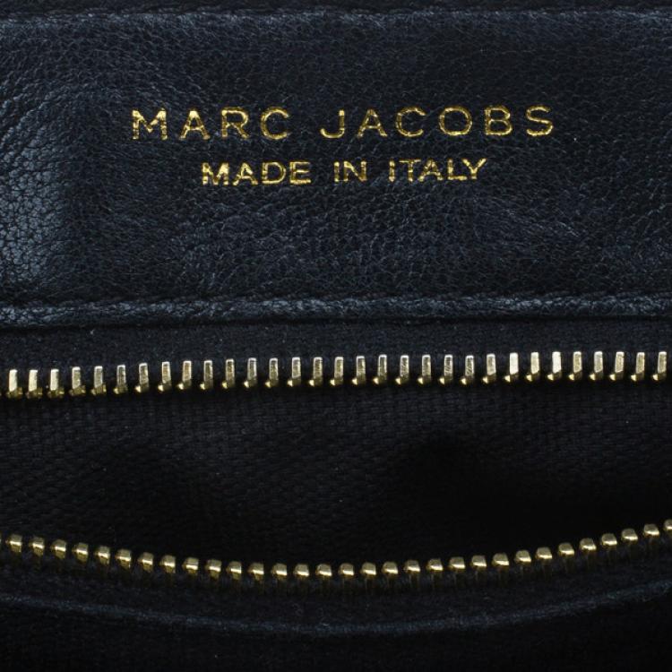 Pre Owned Marc Jacobs Black Leather Baroque Shoulder Bag