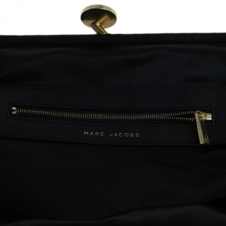 Pre Owned Marc Jacobs Black Sequin Stam Bag