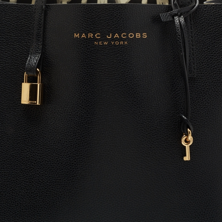 Pre Owned Marc Jacobs Black Leather Grind Tote Bag