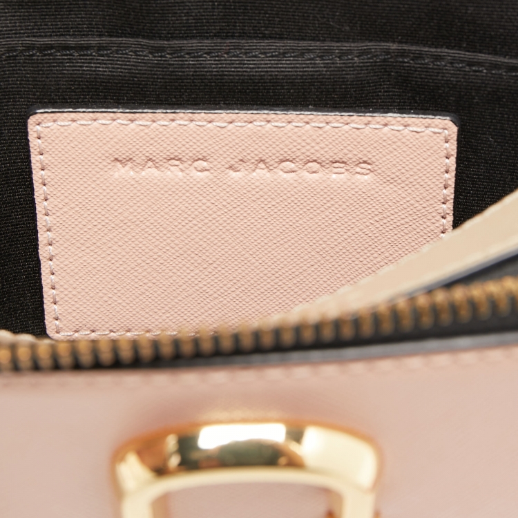 Pre Owned Marc Jacobs Tri Color Leather Snapshot Camera Crossbody Bag