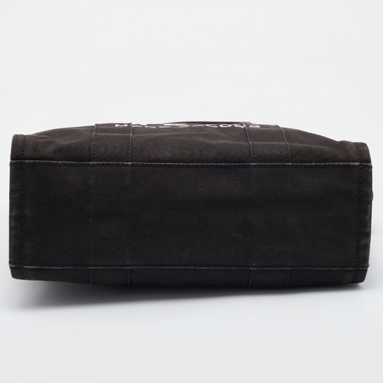 Pre Owned Marc Jacobs Black Canvas "The Tote" Shopper Tote