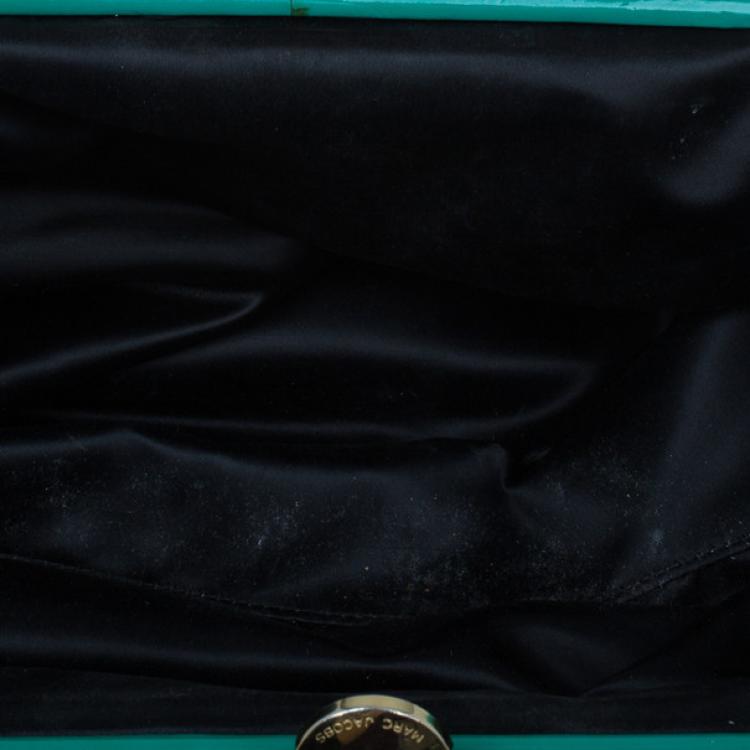 Pre Owned Marc Jacobs Turquoise Patent Stam