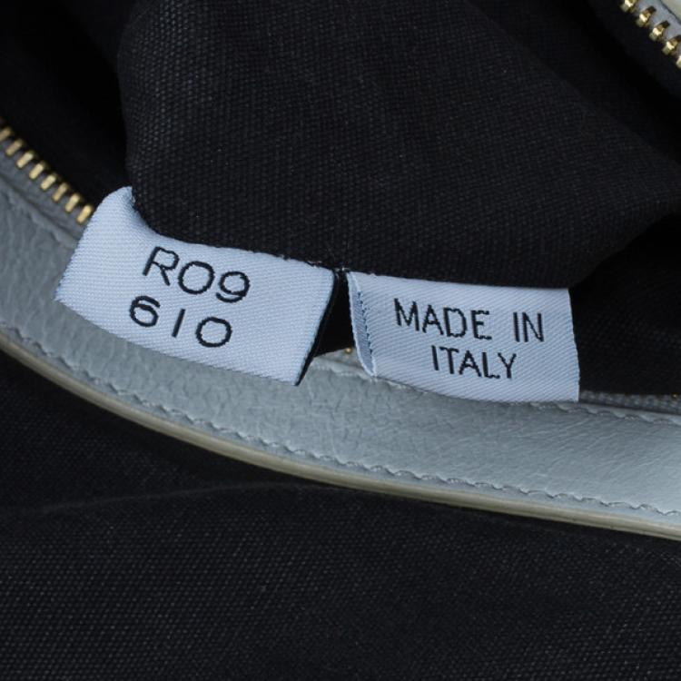 Pre Owned Marc Jacobs White Leather Large Rio Stardust Studded Satchel