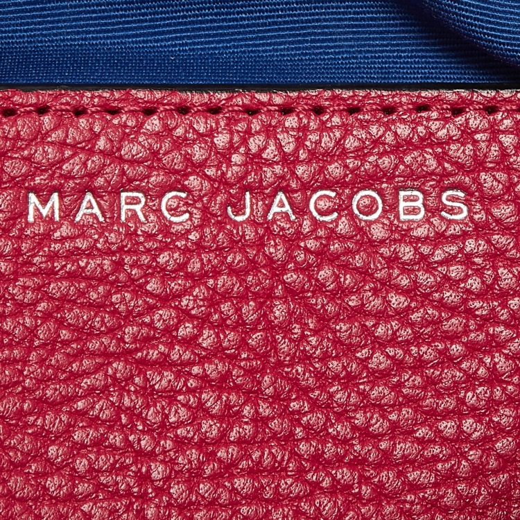 Pre Owned Marc Jacobs Coral Pink Leather Small Shutter Camera Crossbody Bag