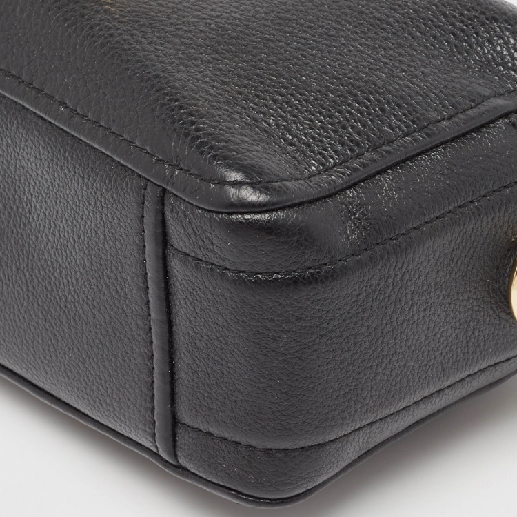 Pre Owned Marc Jacobs Black Leather The Softshot 21 Camera Bag