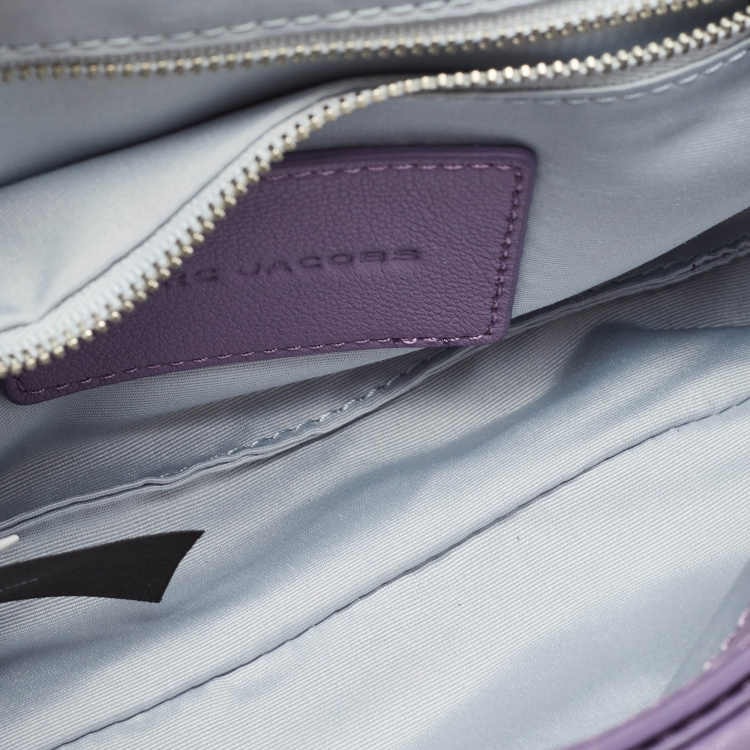 Pre Owned Marc Jacobs Lilac Puffy Diamond Quilted Leather Shoulder Bag