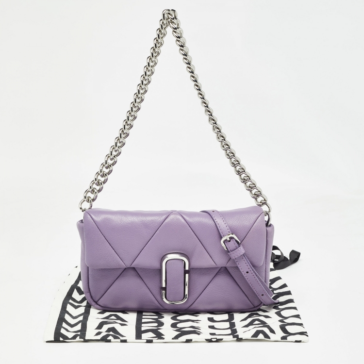 Pre Owned Marc Jacobs Lilac Puffy Diamond Quilted Leather Shoulder Bag