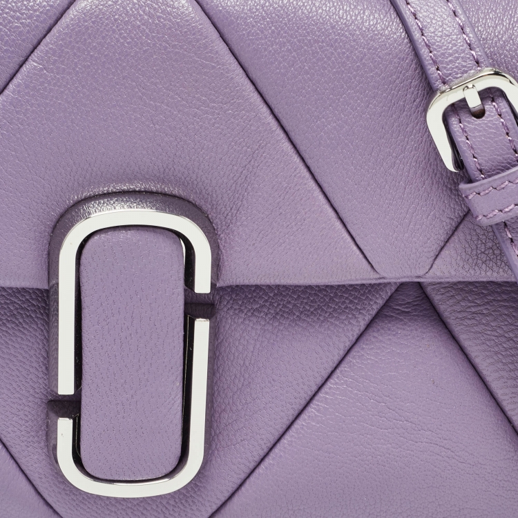 Pre Owned Marc Jacobs Lilac Puffy Diamond Quilted Leather Shoulder Bag