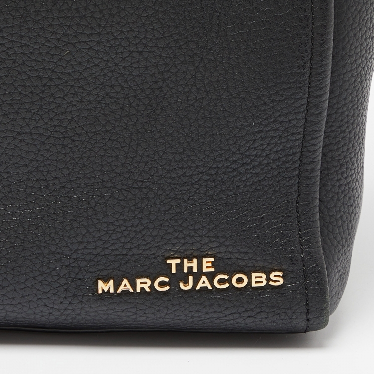Pre Owned Marc Jacobs Black Leather The Kiss Shopper Tote