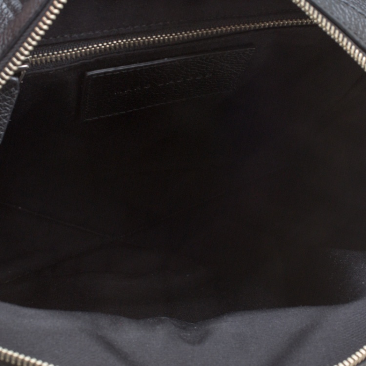 Pre Owned Marc Jacobs Black Leather Grommet Biker Backpack